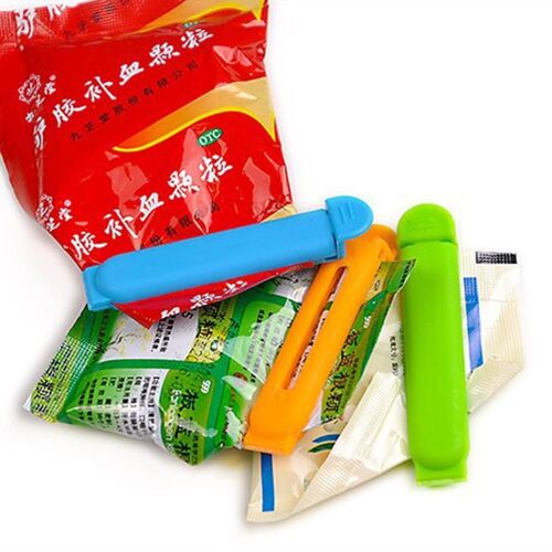Clip de scellage de sacs en plastique, 5 pièces, Clip de scellage de sacs, Portable, nouveau stockage de cuisine, Clip large, outil de serrage de collation, accessoires de cuisine