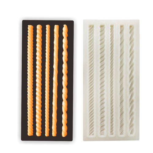 Moule À Gâteau En Silicone En Corde Tressée, Pour Fondant Au Chocolat, Rotin, Dentelle, Cuisson À La Main, Accessoires De Cuisine