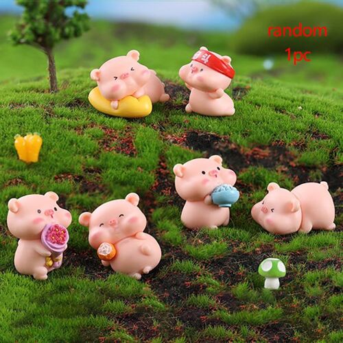 FigAuckland-Cochon l'inventaire, micro paysage, courses, ornement de maison, accessoires de bureau pour la décoration de la maison, cadeaux pour enfants