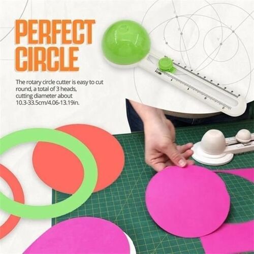 Découpeur De Cercle De Boussole De Patchwork, Couteau De Coupe Rond, Scrapbooking De Cercle, Coupeurs De Cartes, Coupe-Papier Rond, Accessoires D'outils De Bricolage