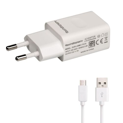 Kit Chargeur Blanc Pour Tablettes Lenovo Yoga Tablet 2/3, Ideapad Miix, Ideatab, A10-70, A8-50, A7-30, A7-40, A8-50