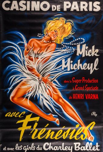 Affiche Casino De Paris Mick Micheyl