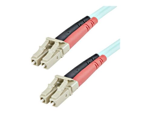 StarTech.com Câble Fibre Optique Multimode de 1m LC/UPC vers LC/UPC OM3 - Cordon de raccordement - LC multi-mode (M) pour LC multi-mode (M) - 1 m - 1 m - fibre optique - duplex - 50 / 125 microns - turquoise - pour P/N: J9152AST, MASFP10GBSR...