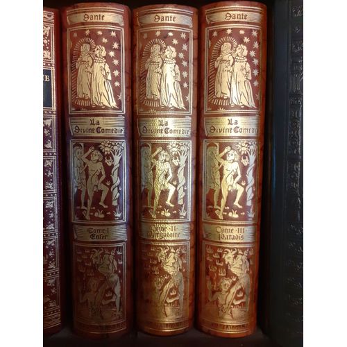 La Divine Comedie. 3 Volumes Cuir. J De Bonnot Relié –1971 Et 1972