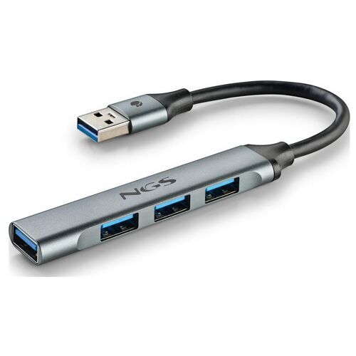 NGS IHUB4 MICRO - Concentrateur (hub) - 1 x USB 3.2 Gen1 + 3 x USB 2.0 - de bureau