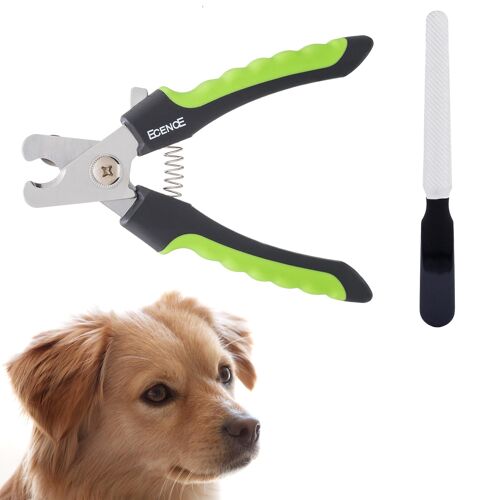 Ecence Coupe-Ongles Pour Chiens Et Chats - Pince Coupe-Griffes - Qualité Professionnelle - Lime À Ongles - Soin Des Griffes - Ciseaux Coupe-Griffes Pour Chien De Taille Moyenne 31010205