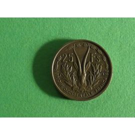 Pièce De Monnaie. Afrique Occidentale Française. 25 Francs 1956