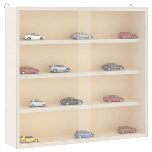 Vidaxl Vitrine De Collection En Bois Avec Portes 40x8,5x37cm