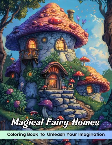Magical Fairy Homes Coloring Book: Magical Fairy Homes Coloring Page, Enchanted Dwellings For Creative Exploration