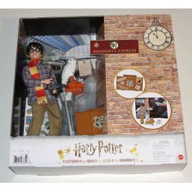 Harry Potter Hogwarts Express 9 3/4 Mattel - Figurine Poupée Harry Scene Plateform Movie