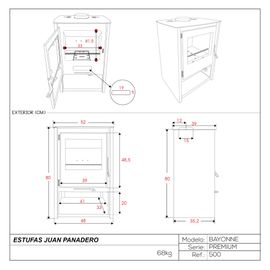 POÊLE A BOIS BAYONNE SERIE PREMIUM