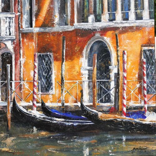 Toile Peinte Représentant Venise