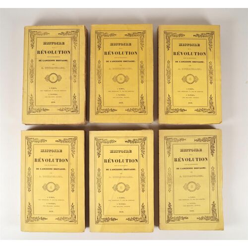 Histoire De La Révolution Dans Les Départements De L'ancienne Bretagne. Ouvrage Composé Sur Des Documents Inédits, Par A. Duchatellier [4 Volumes Sur 6, Manquent Les Volumes V & Vi]