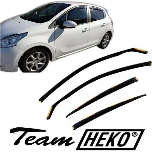 Déflecteurs D'air - J&j Automotive - Peugeot 208 5p - Fumé - Acrylique Renforcé - Installation Facile