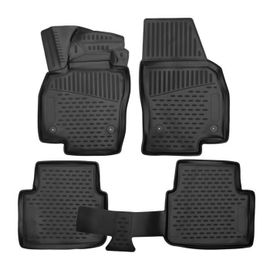 Tapis De Sol En Caoutchouc 3d Exclusive Compatible Avec Skoda Scala Depuis 20194pcs, Système De Fixation, Toutes Saisons