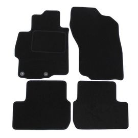 Tapis De Sol Noir Velours Sur Mesure Pour Mitsubishi Lancer Depuis 2008, Ajustement Précis, Renforcée Dans La Zone De La Pédale
