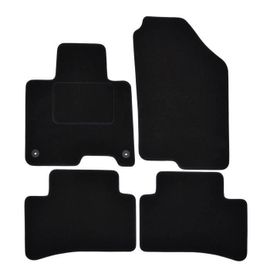 Tapis De Sol Noir Velours Sur Mesure Pour Kia Sportage Depuis 2022, 4pcs, Ajustement Précis, Renforcée Dans La Zone De La Pédale