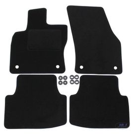 J&j Automotive | Tapis De Sol Noir Velours Sur Mesure Pour Volkswagen Tiguan 2016-2024