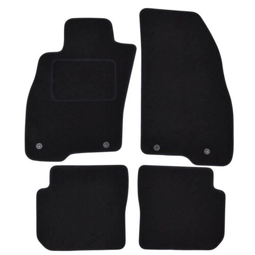 Tapis De Sol Noir Velours - J&j Automotive - Fiat Punto 2012-2018 - Sur Mesure - Antidérapant - Imperméable