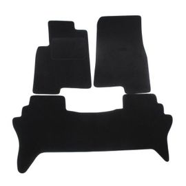 Tapis De Sol Noir Velours Sur Mesure Pour Mitsubishi Pajero 2007-2018, Ajustement Précis, Renforcée Dans La Zone De La Pédale