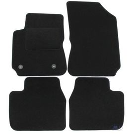 Tapis De Sol Noir Velours - J&j Automotive - Citroën C4 Cactus - Sur Mesure - Antidérapant - Imperméable
