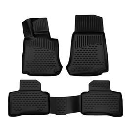 Tapis De Sol En Caoutchouc 3d Exclusive Compatible Avec Mercedes Glc (X253 - C253) 2015-2022 4pcs, Fixation, Toutes Saisons