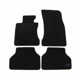 Tapis De Sol Noir Velours - J&j Automotive - Bmw 5 E60 E61 - Sur Mesure - Antidérapant - Imperméable