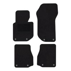 Tapis De Sol Noir Velours Sur Mesure Pour Bmw 3 E36 Cabrio 1992-1998 4pcs, Ajustement Précis, Renforcée Dans La Zone De La Pédale