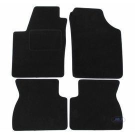 Tapis De Sol Noir Velours - J&j Automotive - Kia Picanto 2004-2010 - Sur Mesure - Antidérapant - Imperméable