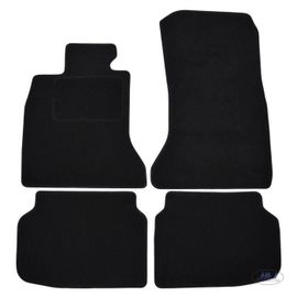 Tapis De Sol Noir Velours - J&j Automotive - Bmw 7 Série F01 - Sur Mesure - Antidérapant - Imperméable