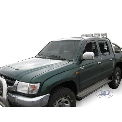 Déflecteurs D'air - J&j Automotive - Toyota Hilux 2005-2015 - Fumé - Installation Facile - Acrylique Renforcé