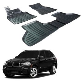 Tapis De Sol 3d - Scoutt - Bmw X6 F16 - Caoutchouc Premium - Sur Mesure - Noir