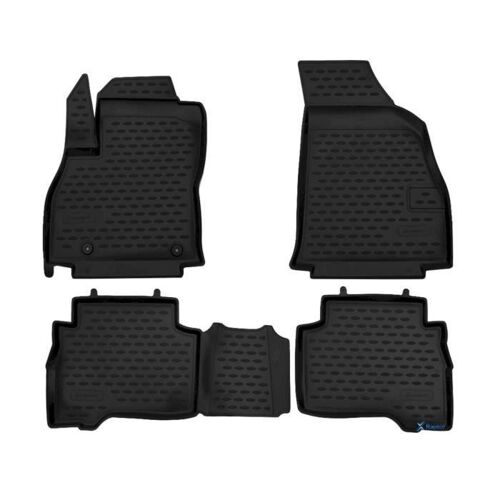 Tapis De Sol En Caoutchouc 3d - J&j Automotive - Citroën Nemo 2007-2019 - Noir - Sur Mesure - Antidérapant