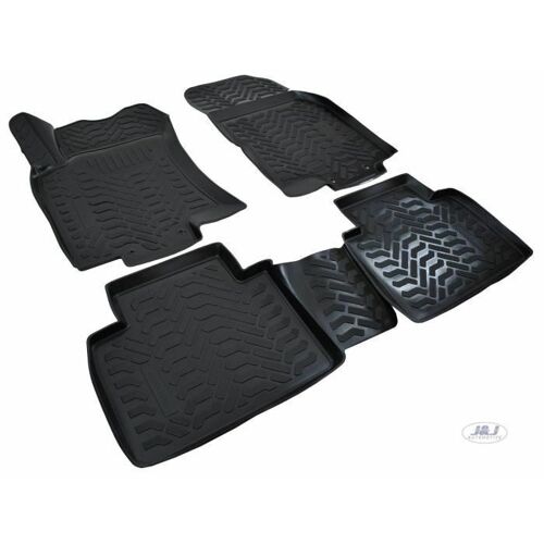 Tapis De Sol En Caoutchouc - Exclusive - Nissan X-Trail T30 - Sur Mesure - Noir - 2001-2007