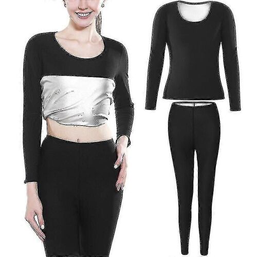 Combinaisons De Sauna Sans Coutures Pour Femmes, Leggings De Fitness, Entraîneur De Taille, Chemises Amincissantes, Ensembles De Vêtements De Forme-Pantalon Et Chemise - Adulte - 4xl - Femme