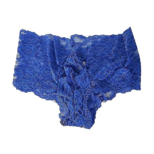 Evago Hommes Dentelle String G-String Slips Sissy Culottes Sous-Vêtements Lingerie Strings-Bleu-Adulte-Xxl-Mâle