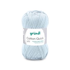 Fil À Tricoter Cotton Quick Uni - Gründl - Ppsc - Certifié Oeko-Tex. Color : 162 Bleu