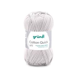 Fil À Tricoter Cotton Quick Uni - Gründl - Ppsc - Certifié Oeko-Tex. Color : 150 Gris
