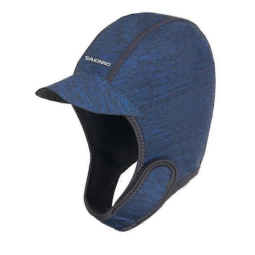 Evago 2mm Cagoule De Plongée Thermique Néoprène Combinaison De Plongée Chapeau Casquette Avec Mentonnière Bonnet De Plongée Ajustable Bonnet De Natation Surfing Thermique Capuche Bonnet Couvre-Chef F-Bleu-Adulte-Femelle