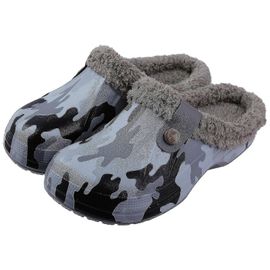 Chaussures Automne Hiver Nouveau Chaud Pantoufles Doux Imperméable Eva Peluche Pantoufles Femelle Sabots Couples Accueil Intérieur Fuzzy Camouflagesadultes39s40 94s96 Poucessfemelle