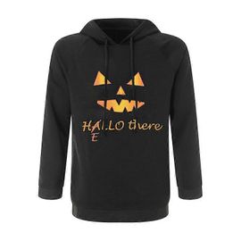 Citrouille Halloween Costume Sweat À Capuche Pullover Sweat À Capuche-Pure Black - Adulte - Style 2 Xxxxl - Homme