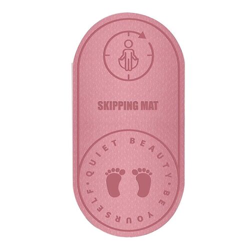 Tapis De Corde À Sauter Protection Des Genoux Absorption Des Impacts Tapis De Corde À Sauter Durable Avec Antidérapant-Rose-8 Mm