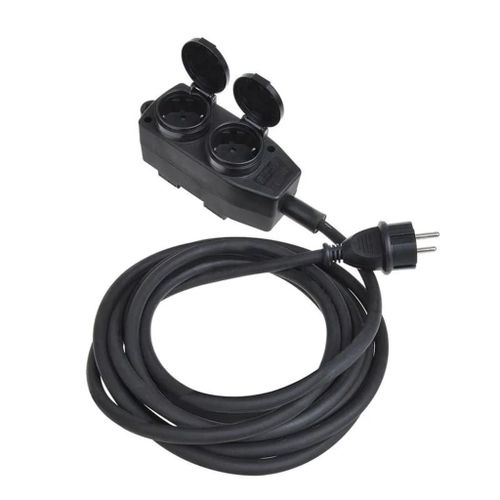 ProPlus Rallonge électrique avec fiche Schuko à 4 voies 5 m