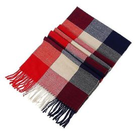 Echarpes Femme Hiver Chaud En Carreaux Doux Foulard Châle