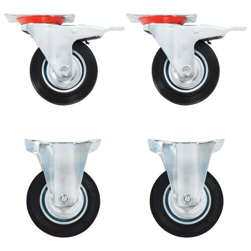 vidaXL 8 pcs Roulettes 100 mm