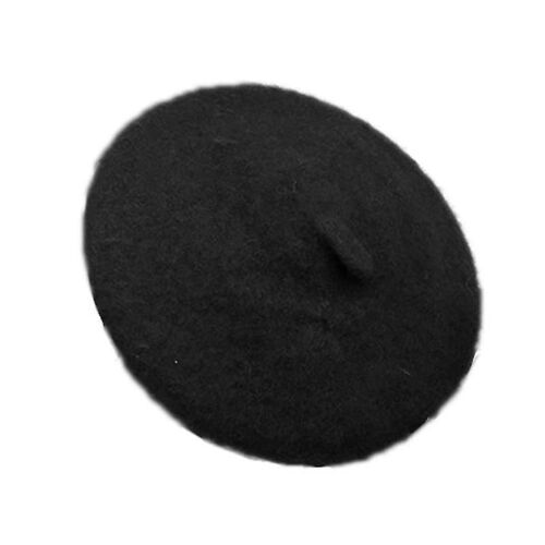 Couleur Unie Pet Mode Béret Chat Chien Chaud Capuche Mignon Tout Assorti Casque-Noir-M