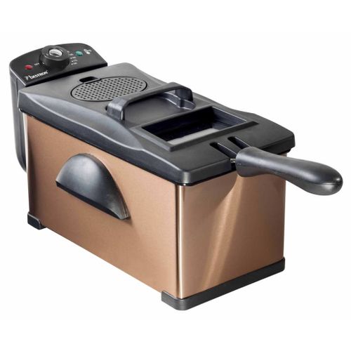 Bestron AF370CO - Friteuse - 3.5 litres - 2 kWatt - cuivre