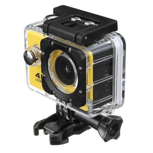 Caméscope DVR d'action de caméra de sport étanche Ultra HD Wifi 2 pouces 1080p, jaune