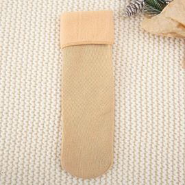 Nouvelles Femmes Hiver Chaud Épaissir Chaussettes Thermiques Doux Décontracté Couleur Unie Chaussette Laine Cachemire Maison Bottes De Neige Chaussette De Sol 3 Paires-Adulte-S6-3 Paire-Femelle