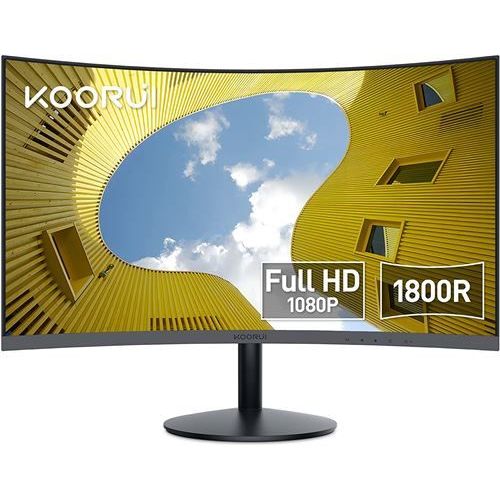 Écran PC Incurvé KOORUI Dalle VA 23.6 Pouces, Résolution FHD (1920 x 1080)